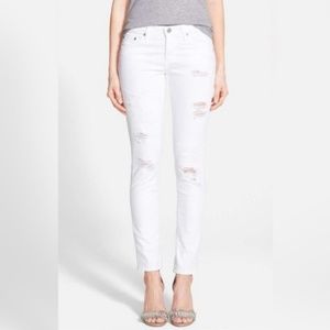 AG Adriano Goldschmied Stilt Cigarette White Jean